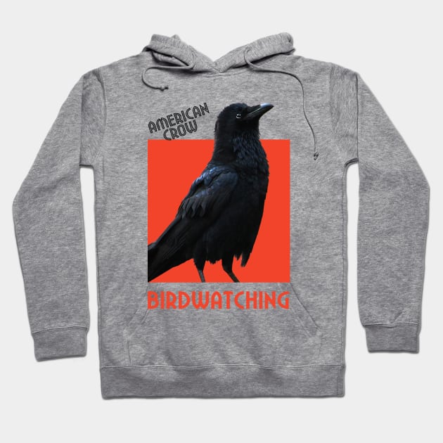 Birdwatching. American Crow Hoodie by hardcore repertoire